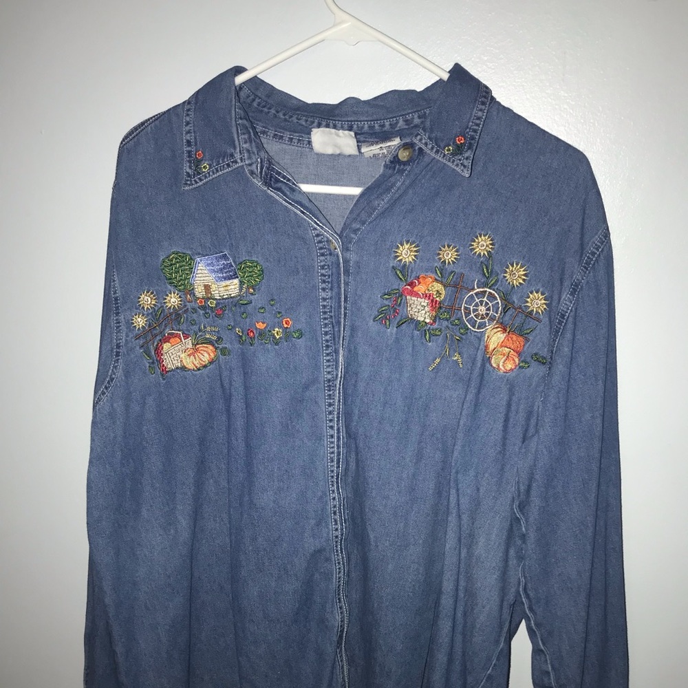 Denim top